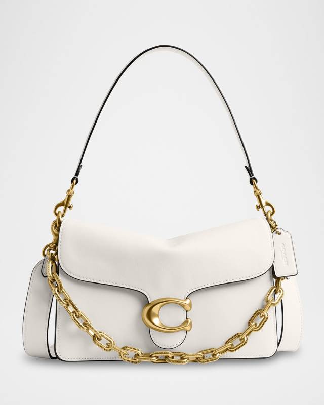 Tabby Grain Leather Shoulder Bag with Chain
